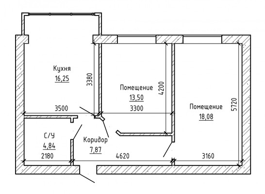 Продам двухкомнатную (2-комн.) квартиру, Солнечная ул, 10, Нальчик г