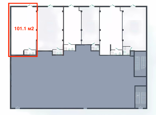 Сдам коммерческое помещение 101,1 м2, Громова ул, 26, Екатеринбург г