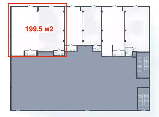 Сдам коммерческое помещение 199,5 м2, Громова ул, 26, Екатеринбург г