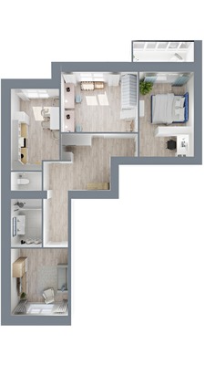 Продам трехкомнатную (3-комн.) квартиру, Колхозная ул, 16, Сыктывкар г