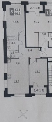 Продам трехкомнатную (3-комн.) квартиру, Шелепихинская наб, 40к2, Москва г