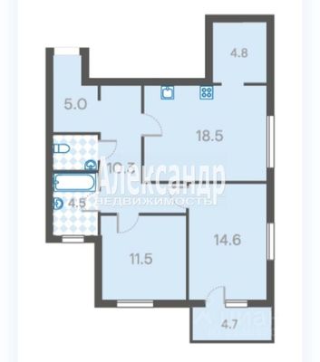 Продам двухкомнатную (2-комн.) квартиру, Кооперативная (Торфяное тер.) ул, 5к2, Парголово п