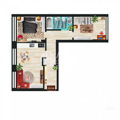 Продам трехкомнатную (3-комн.) квартиру, Кутузовская ул, 2, Хлябово д