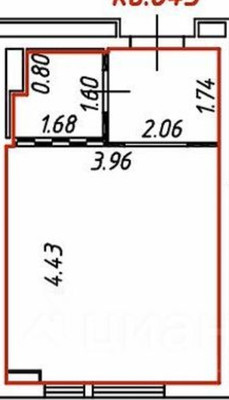 Продам однокомнатную (1-комн.) квартиру, Малая Очаковская ул, 4кА, Москва г