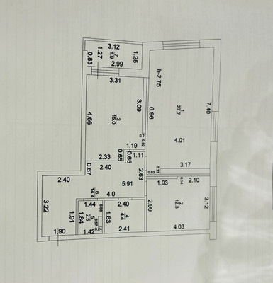 Продам трехкомнатную (3-комн.) квартиру, Аметьевская магистраль ул, 18к2, Казань г