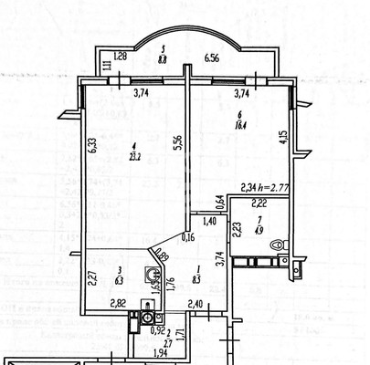 Продам двухкомнатную (2-комн.) квартиру, Победы ул, 276, Славянск-на-Кубани г