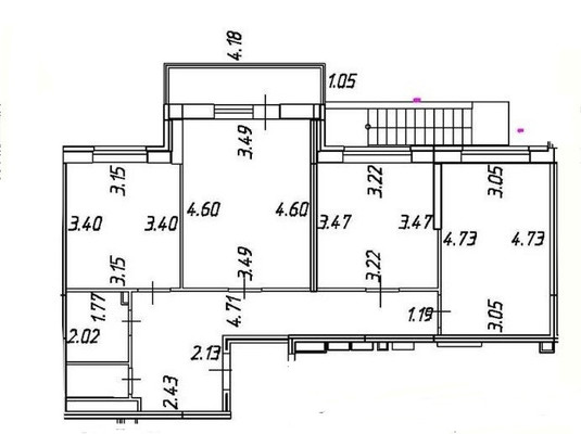 Продам трехкомнатную (3-комн.) квартиру, им. Дзержинского ул, 54/10, Краснодар г