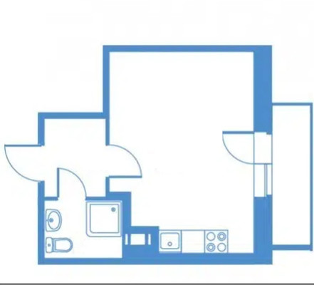 Продам однокомнатную (1-комн.) квартиру, Цимбалина ул, 25, Санкт-Петербург г