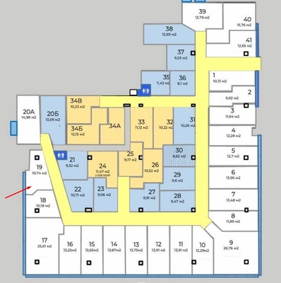 Продам коммерческое помещение 10,74 м2, Братьев Касимовых ул, 22/7, Казань г