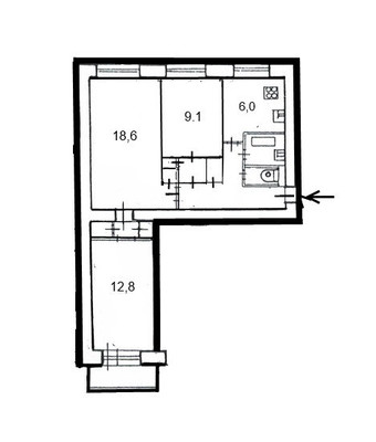 Продам трехкомнатную (3-комн.) квартиру, Славы пр-кт, 12Ак1, Санкт-Петербург г