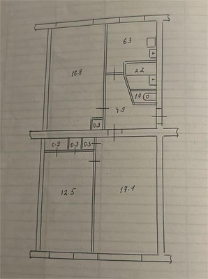 Продам трехкомнатную (3-комн.) квартиру, М.Горького ул, 7, Медвежьегорск г