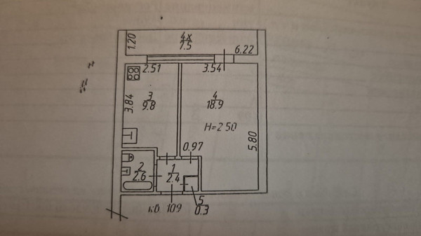 Продам однокомнатную (1-комн.) квартиру, Добровольского ул, 8к1, Ростов-на-Дону г