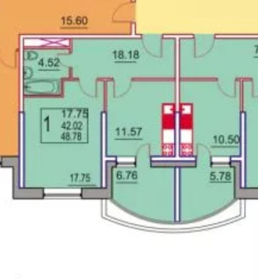Продам однокомнатную (1-комн.) квартиру, Пушкинская ул, 1к3, Ашукино дп