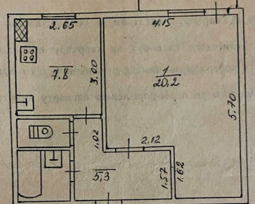 Продам однокомнатную (1-комн.) квартиру, Грэсовская ул, 2, Грэсовский пгт