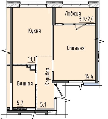 Продам однокомнатную (1-комн.) квартиру, Клавдии Абрамовой ул, 39, Уфа г