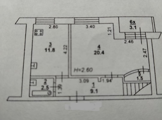 Сдам трехкомнатную (3-комн.) квартиру, Газетный пер, 100, Ростов-на-Дону г