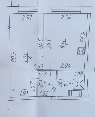 Продам однокомнатную (1-комн.) квартиру, Западный проезд, 13/1, имени Свердлова гп
