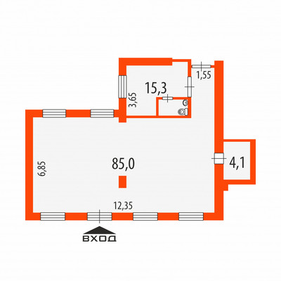 Сдам торговое помещение 110 м2, Богатырский пр-кт, 10А, Санкт-Петербург г