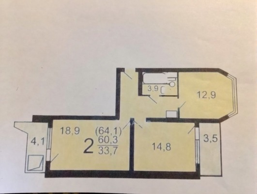 Продам двухкомнатную (2-комн.) квартиру, Ухтомского Ополчения ул, 5, Москва г