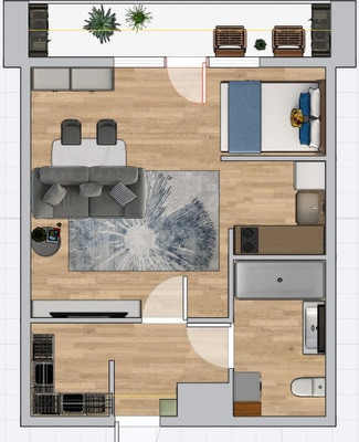 Продам однокомнатную (1-комн.) квартиру, Хабаровская ул, 64, Пермь г