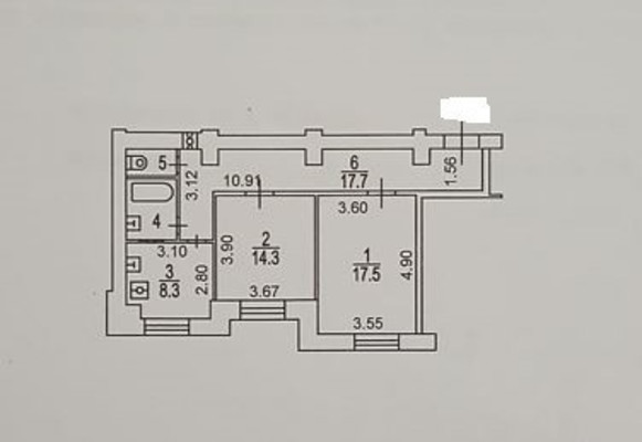 Продам двухкомнатную (2-комн.) квартиру, Трофимова ул, 35к20, Москва г
