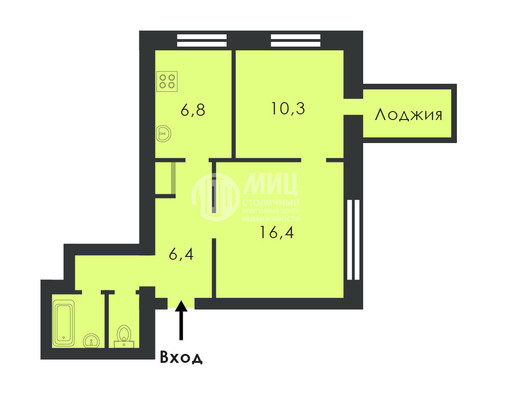Продам двухкомнатную (2-комн.) квартиру, Нижегородская ул, 61, Москва г