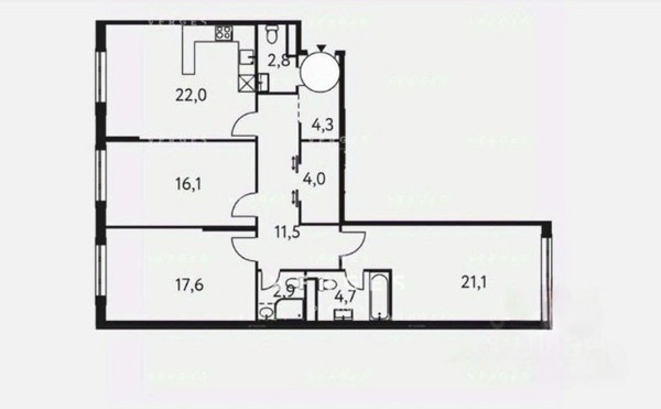 Продам многокомнатную квартиру, Винницкая ул, 8к2, Москва г