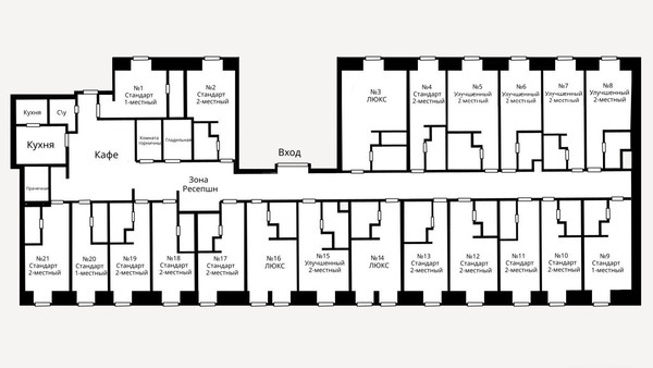 Продам гостиницу 408,1 м2, Новая Басманная ул, 35, Москва г