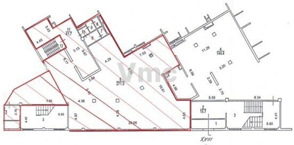 Сдам коммерческое помещение 375 м2, Архитектора Власова ул, 6, Москва г