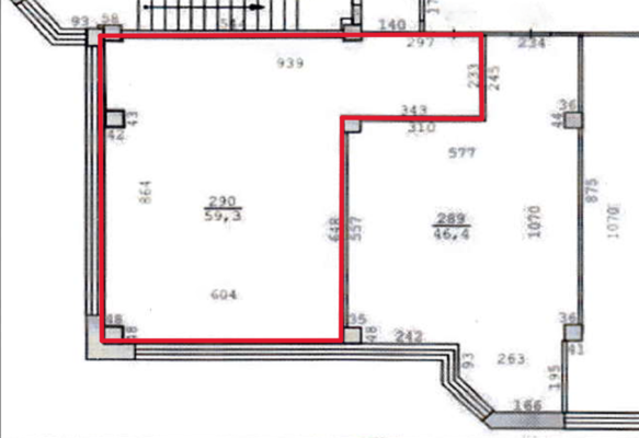 Сдам офисное помещение 59,3 м2, Розы Люксембург ул, 22, Екатеринбург г