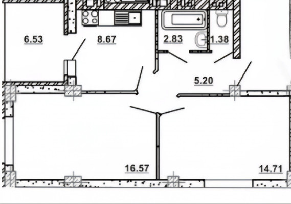 Продам двухкомнатную (2-комн.) квартиру, Магнитогорская ул, 1а/25, Ростов-на-Дону г
