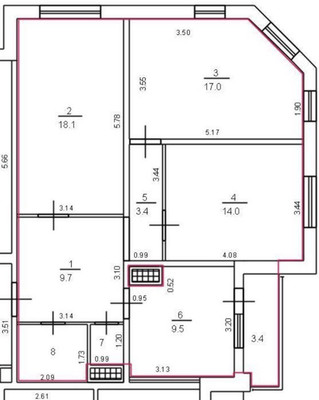 Продам трехкомнатную (3-комн.) квартиру, Яхтенная ул, 32к3, Санкт-Петербург г