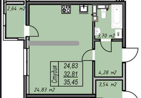 Продам однокомнатную (1-комн.) квартиру, Супсехское ш, 47к1, Анапа г