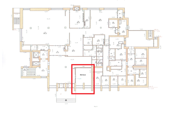 Сдам торговое помещение 36,6 м2, Тургенева ул, 13, Екатеринбург г