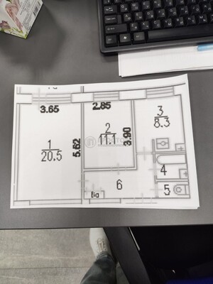 Продам двухкомнатную (2-комн.) квартиру, 3-й Павловский пер, 14, Москва г