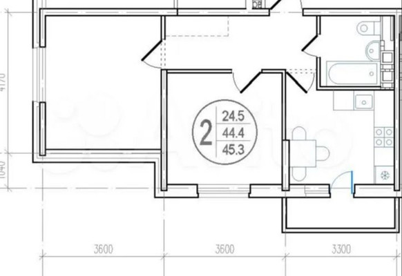 Продам двухкомнатную (2-комн.) квартиру, Западный Обход ул, 42к8, Краснодар г