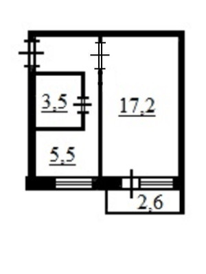 Продам однокомнатную (1-комн.) квартиру, Витебский пр-кт, 53к2, Санкт-Петербург г