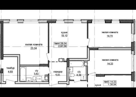 Продам двухкомнатную (2-комн.) , Краснозвездная ул, 31, Нижний Новгород г