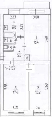 Продам трехкомнатную (3-комн.) квартиру, Железнодорожная ул, 69, Мга гп