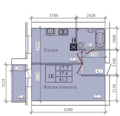 Продам однокомнатную (1-комн.) квартиру, Павла Большевикова ул, 50, Иваново г
