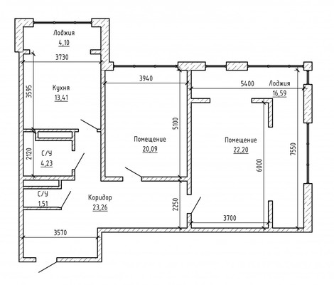 Продам двухкомнатную (2-комн.) квартиру, Лермонтова ул, 1, Нальчик г
