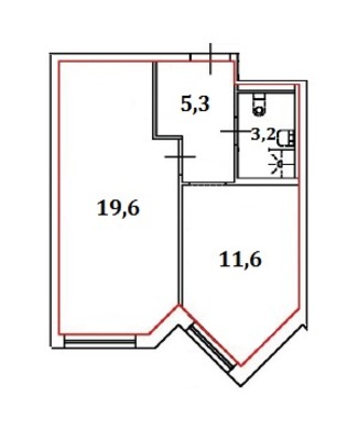 Продам однокомнатную (1-комн.) квартиру, Заозёрная ул, 3к3, Санкт-Петербург г
