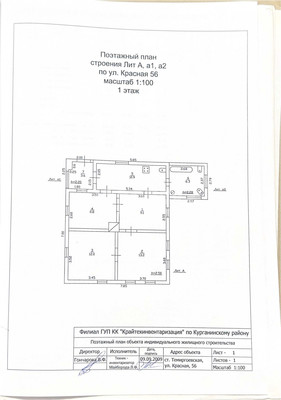 Продам дом, Красная ул, 56, Темиргоевская ст-ца, 0 км от города