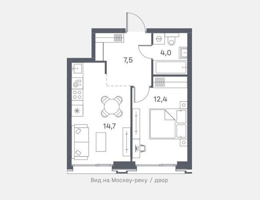 Продам однокомнатную (1-комн.) квартиру (долевое), Южнопортовая ул, 42к6, Москва г