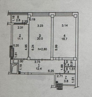 Продам двухкомнатную (2-комн.) квартиру, Гвардейский пер, 11к4, Ростов-на-Дону г