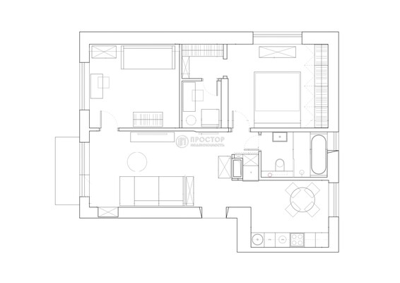 Продам трехкомнатную (3-комн.) квартиру, 1905 года ул, 1, Москва г