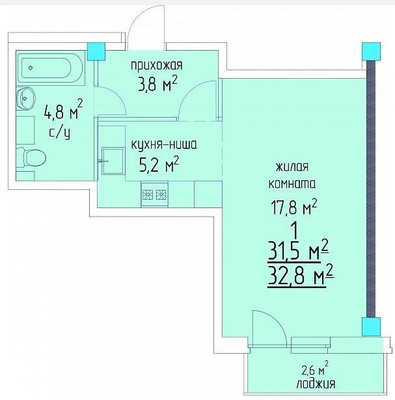Продам однокомнатную (1-комн.) квартиру, Красные Казармы ул, 64, Пермь г
