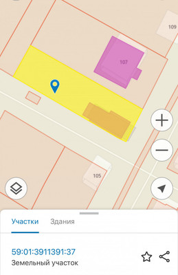 Продам участок 8 соток, ИЖС, Огородникова ул, 107, Пермь г, 0 км от города