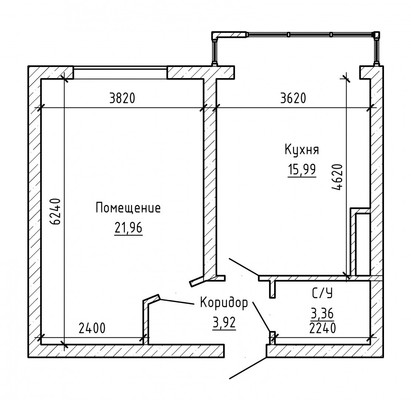 Продам однокомнатную (1-комн.) квартиру, Тарчокова ул, 29а, Нальчик г