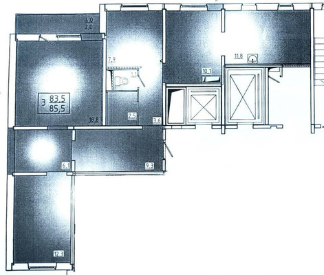 Продам трехкомнатную (3-комн.) квартиру, Соколовская ул, 58, Красноярск г